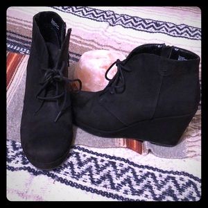 Target black wedge ankle booties